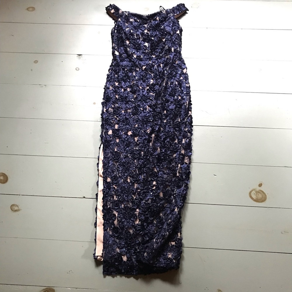 Adian Mattox Navy Blue Dress Size 6